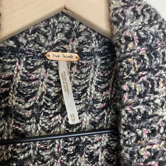 Free People Asymmetrical Speckled Moto Zip Jacket | Size XSmall - Picture 3 of 5